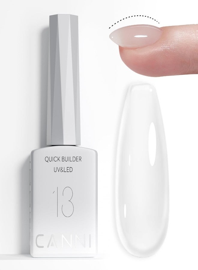 CANNI Builder Nail Gel Polish, 8 in 1 Clear Builder for Nails Strengthener Gel Polish Thickening Extension for Beginners DIY Home Salon Manicure - Image 1